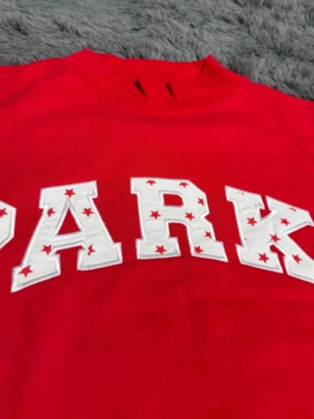 Parke Women Varsity Mockneck Sail Stars Coastal Sparklers Brand New L/XL - Picture 2 of 4